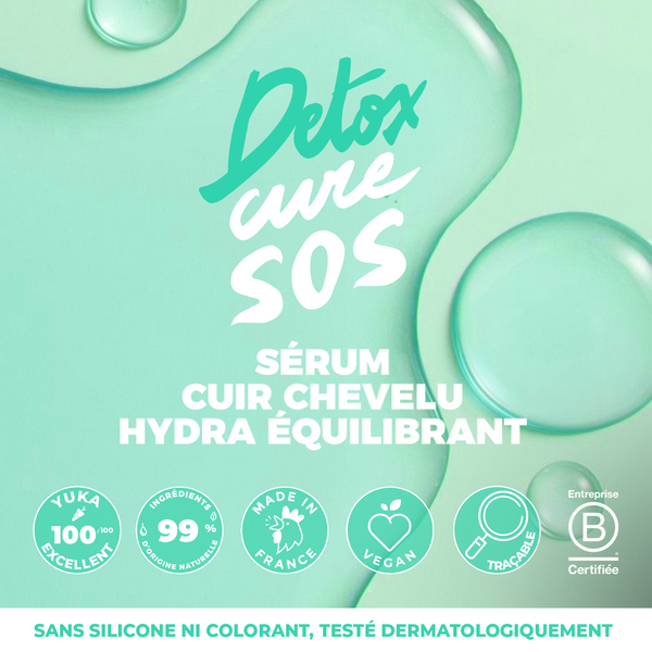Energie Fruit SERUM CUIR CHEVELU CURE DETOX - HYDRATANT & RE-EQUILIBRANT - CENTELLA ASIATICA ET ALOE VERA