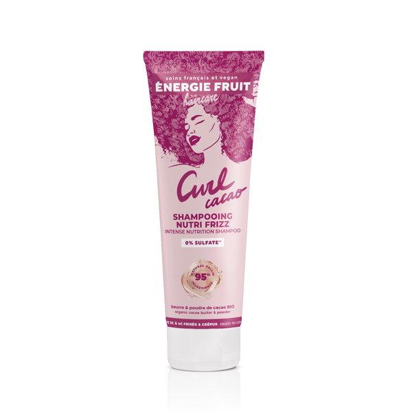 energie fruit SHAMPOOING NUTRI INTENSE SANS SULFATE - BEURRE DE CACAO BIO ET POUDRE DE CACAO