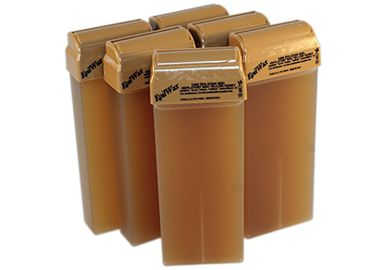 epilwax Lot de 6/12 roll-on de cire jetable Miel