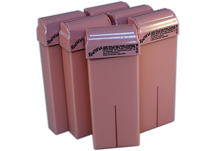 epilwax Lot de 6/12 roll-on de cire jetable Rose