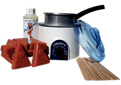 epilwax Kit d’épilation complet à la cire chaude Argan chauffe cire professionnelle avec une cuve 400 ml