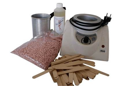 epilwax Kit d’épilation complet à la cire chaude Rose cuve cassolette huile