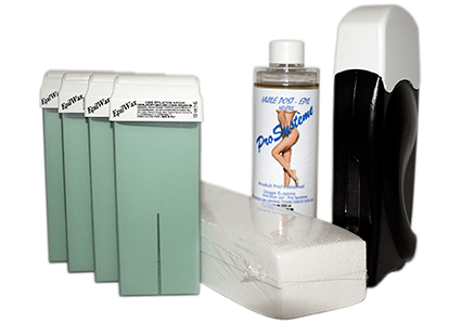 epilwax Kit d’épilation complet à la cire jetable à l’Argan avec roulette grand modèle pour les jambes aisselles et le corps