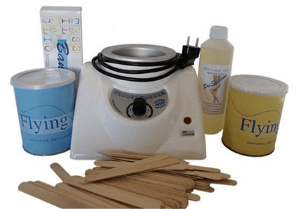 epilwax Kit d’épilation complet à la cire tiède jetable au Miel et Azulène cuve 800 ml