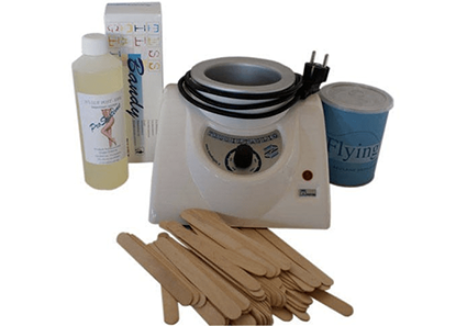 epilwax Kit d’épilation complet à la cire tiède jetable Azulène cuve 800 ml