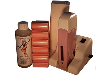 Epilwax Kit D’épilation Modulaire Complet à La Cire Jetable Rose Avec Roulette Grand Modèle Pour Les Jambes Aisselles Et Le Corps