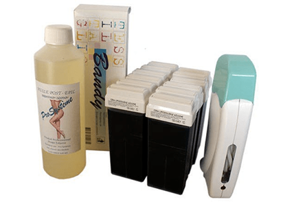Epilwax Kit D’épilation Solo Complet à La Cire Jetable à L’Azulène Avec Roulette Grand Modèle Pour Les Jambes Aisselles Et Le Corps
