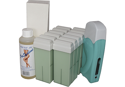 epilwax Kit d’épilation solo complet à la cire jetable à l’Aléo Véra avec roulette grand modèle pour les jambes aisselles et le corps