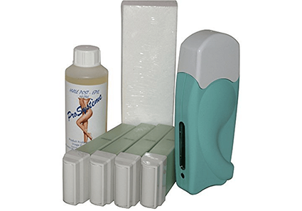 epilwax Kit d’épilation solo complet à la cire jetable à l’Aléo Véra avec Roulette Grand Modèle pour les Jambes Aisselles et le Corps