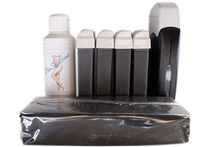 epilwax Kit d’épilation solo complet pour Homme black & white à la cire jetable spéciale sport