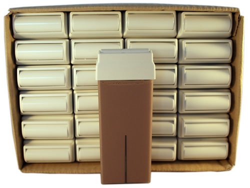 epilwax Lot de 24 roll-on de cire Chocolat pour les jambes et le corps