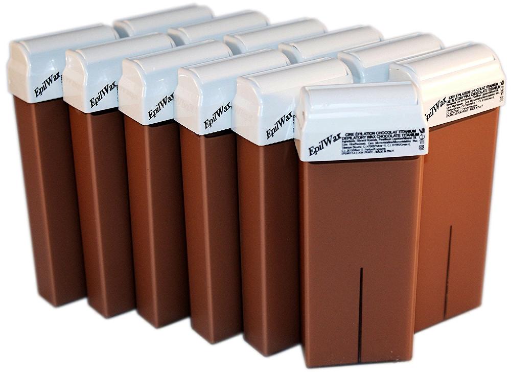 Epilwax Lot De 6/12 Roll-on De Cire Jetable Au Chocolat