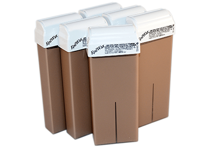 epilwax Lot de 6/12 roll-on de cire jetable au Chocolat