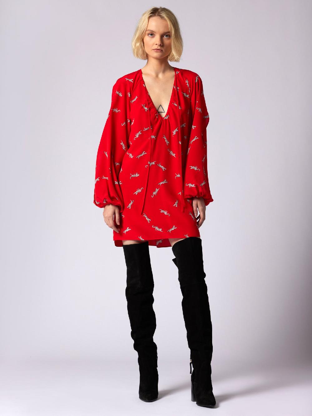Equipment Cameron Mini Silk Dress