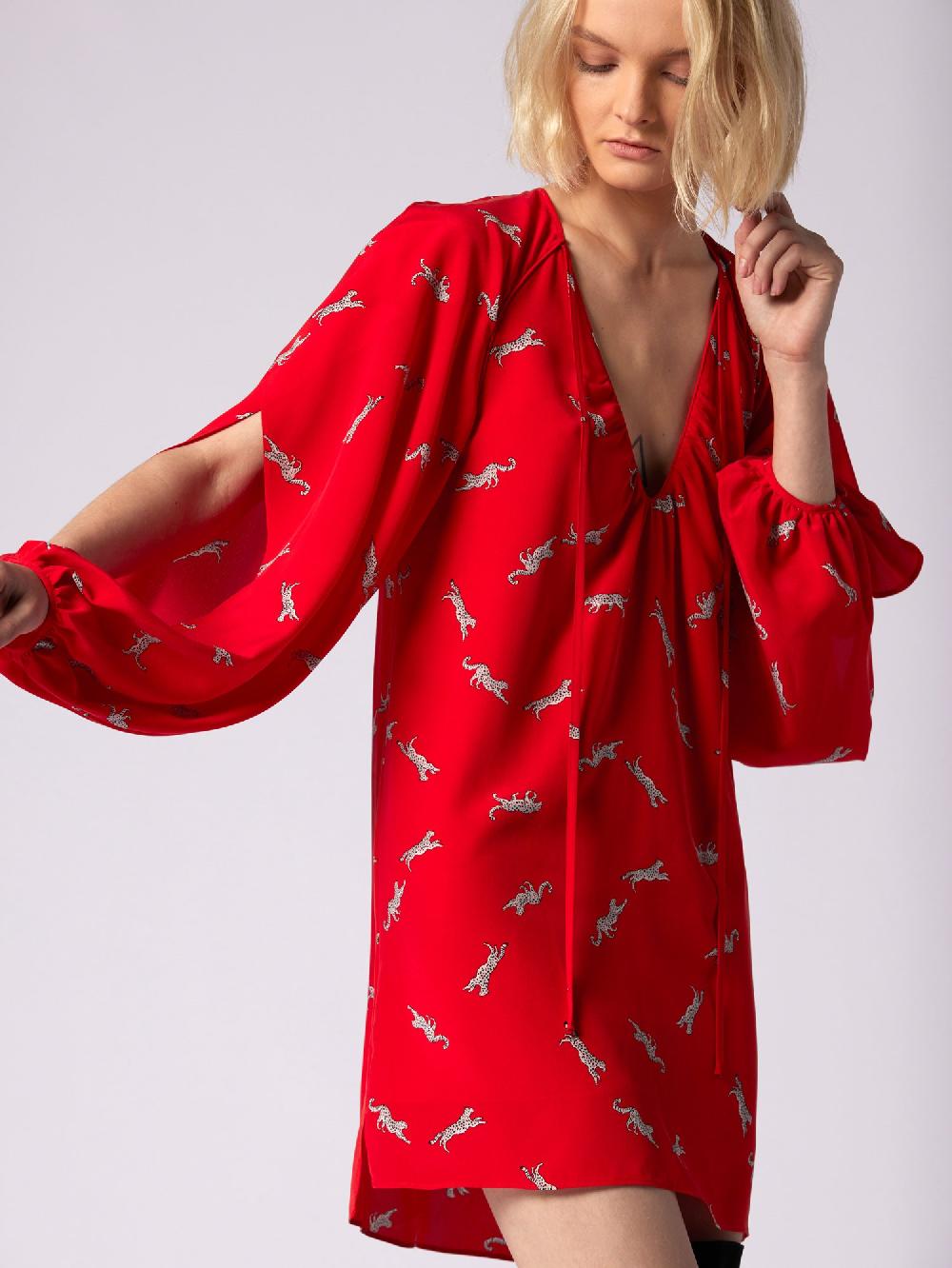 equipment Cameron Mini Silk Dress