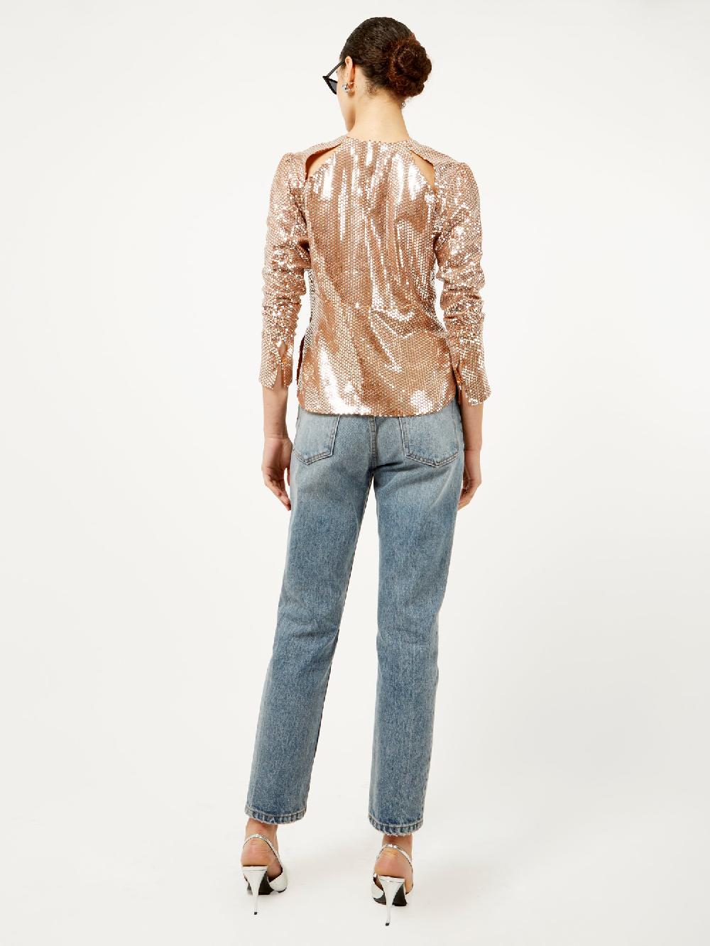 Equipment Kaila Long Sleeve Sequin Shirt
