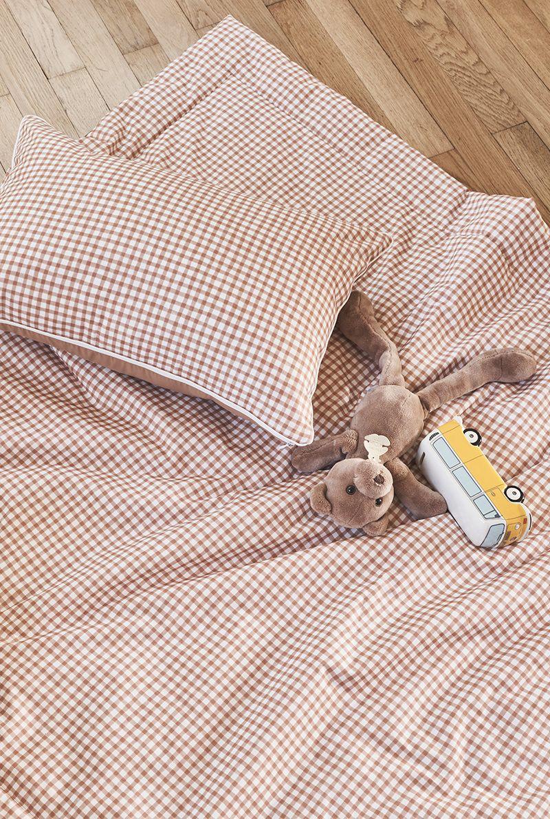 Essix Home Collection Courtepointe En Percale De Coton Vichy 130x200 Cm