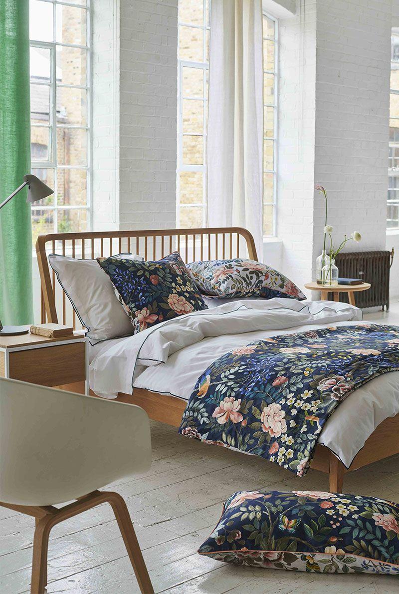 Essix Home Collection Courtepointe En Satin De Coton Porcelain De Chine 135x220 Cm