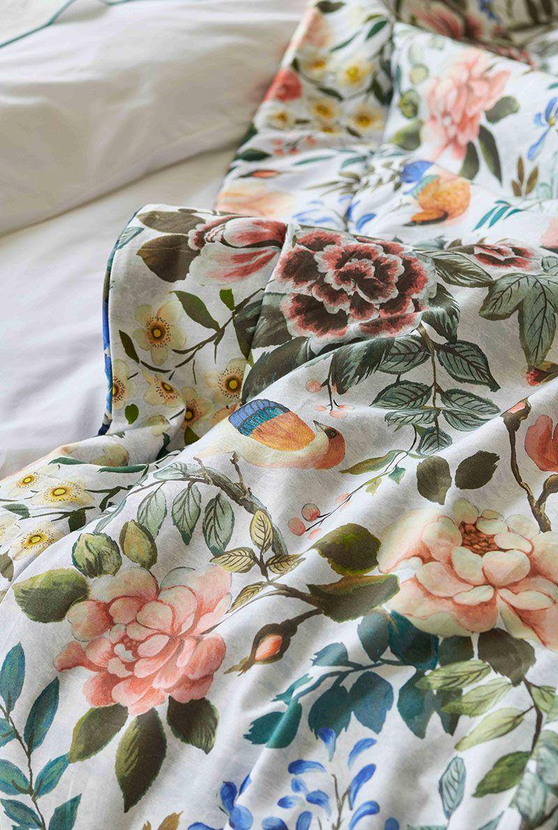 Essix Home Collection Couvre-lit En Satin De Coton Porcelain De Chine