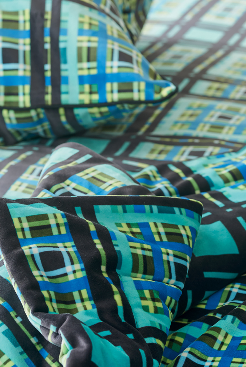 Essix Home Collection Couvre-lit En Velours Imprimé Chennai 135x220 Cm