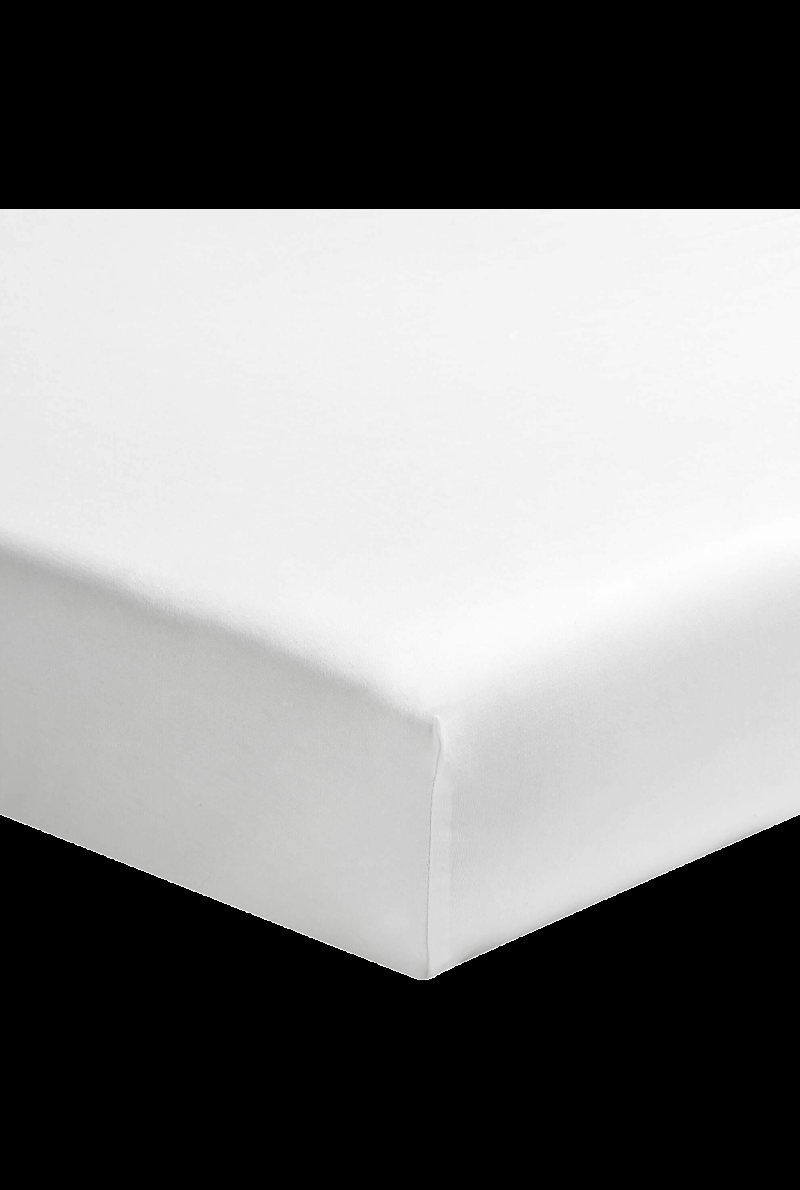 essix home collection Drap housse en percale de coton blanc Première - Bonnet de 40 cm