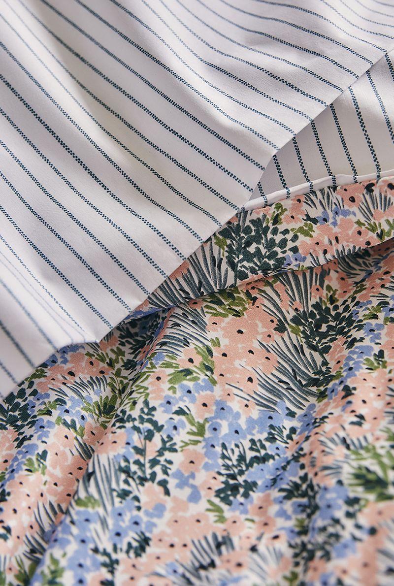 Essix Home Collection Drap Plat En Percale De Coton Bosquet