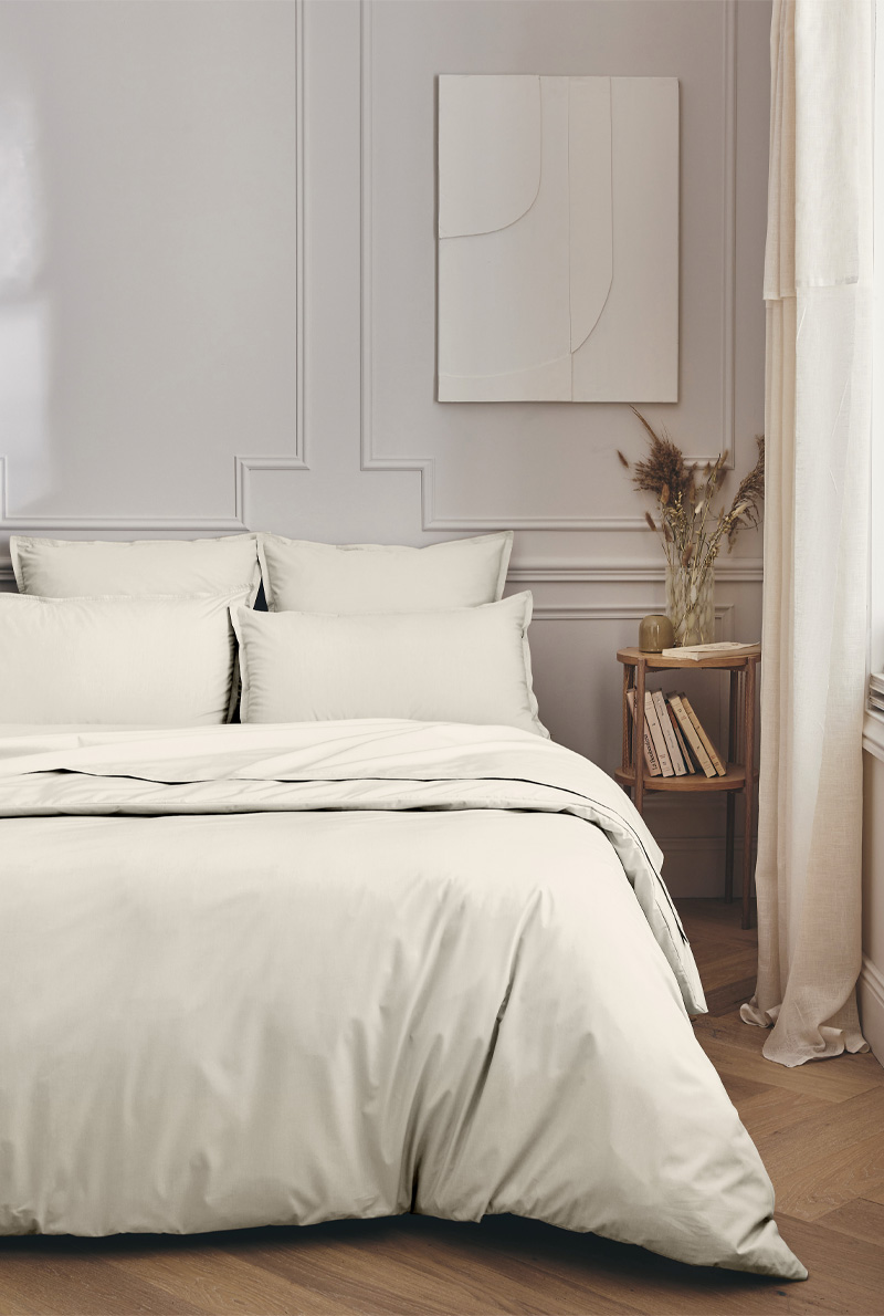 Essix Home Collection Drap Plat En Percale De Coton Première
