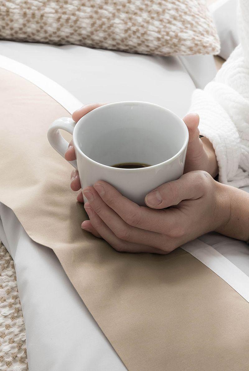 Essix Home Collection Drap Plat En Percale De Coton Toi Et Moi