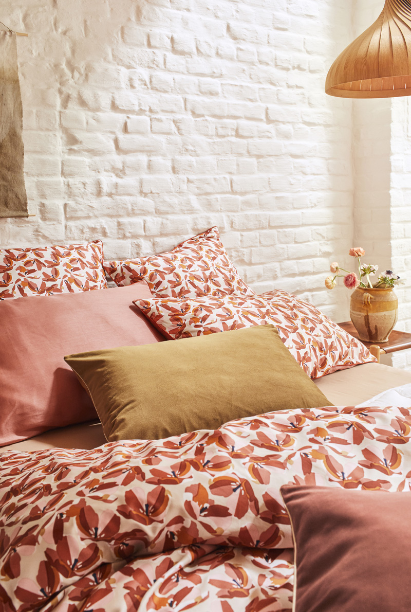 Essix Home Collection Drap Plat En Satin De Coton Allegoria