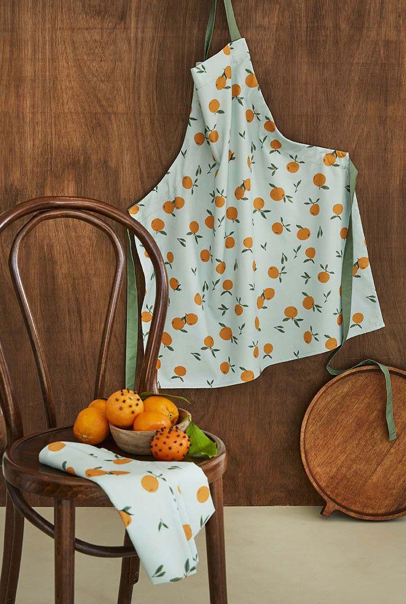 Essix Home Collection Torchon En Coton Clémentines