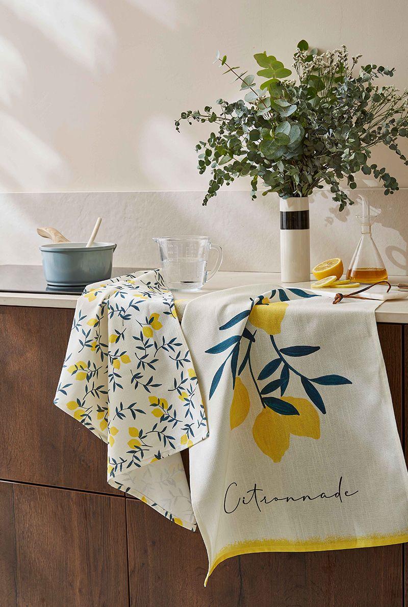 Essix Home Collection Torchon En Métis Citronnade