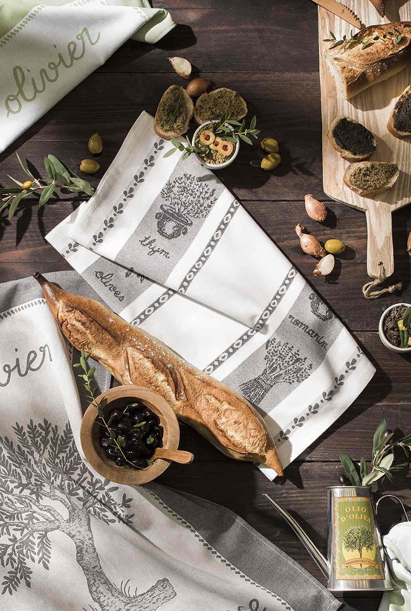 Essix Home Collection Essuie Mains De Cuisine En Coton Olivier Amande