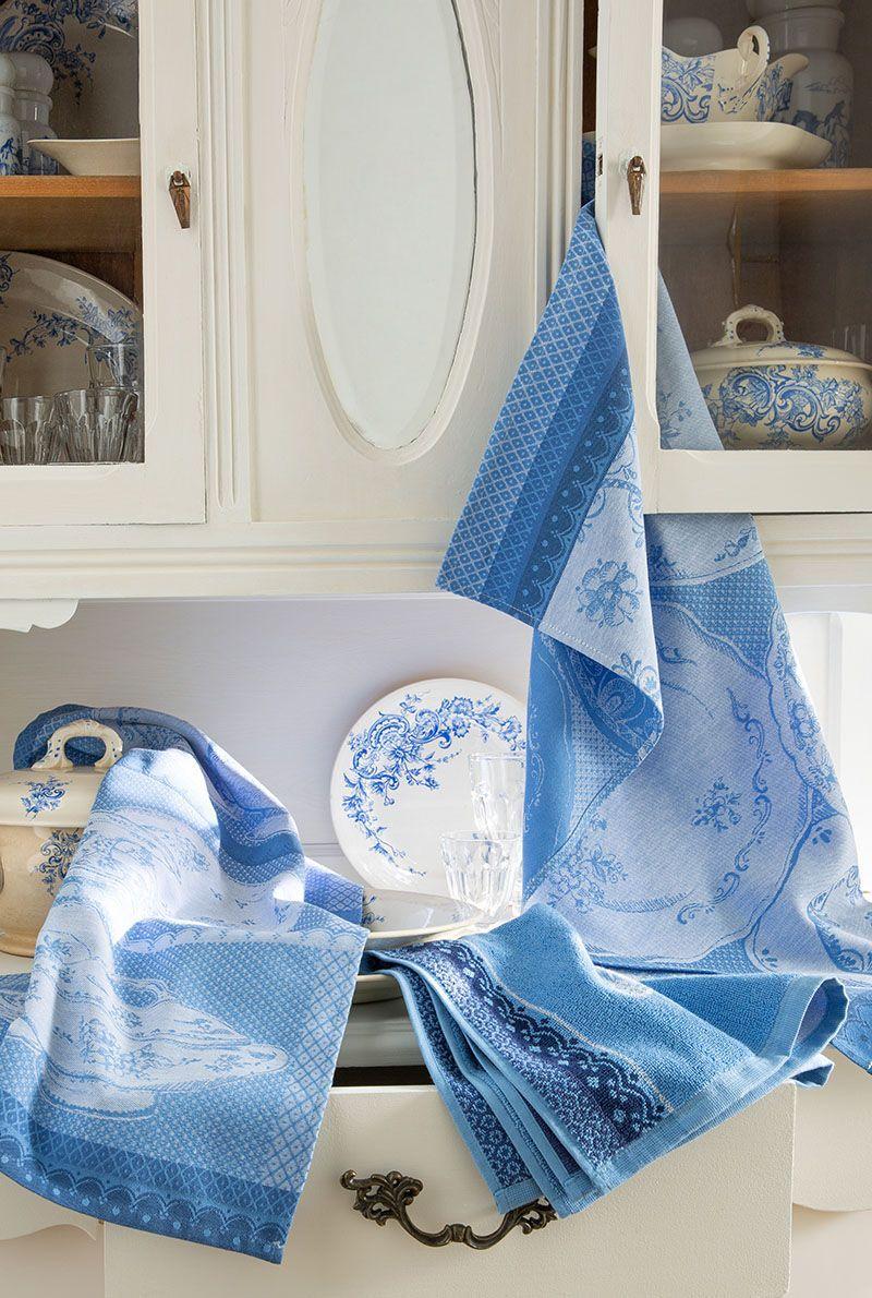 Essix Home Collection Essuie Mains De Cuisine En Coton Vaisselles Anciennes