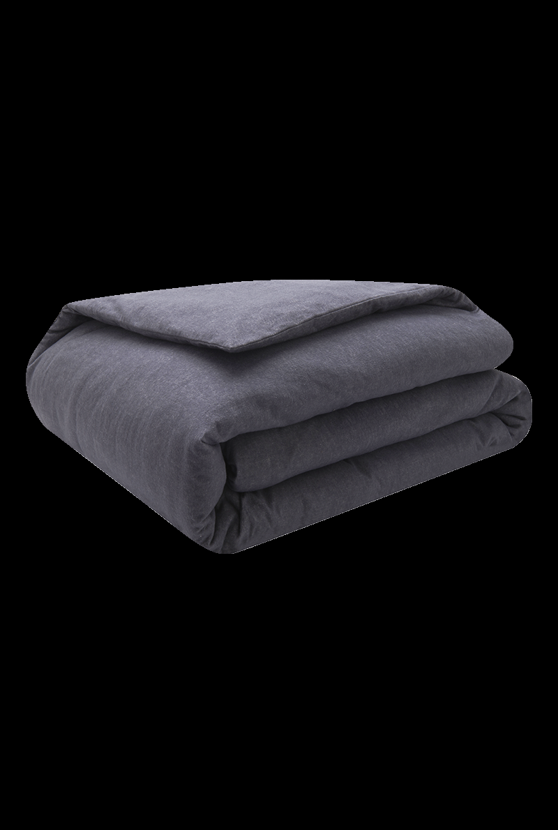 Essix Home Collection Housse De Couette En Flanelle De Coton Chambray Frisson