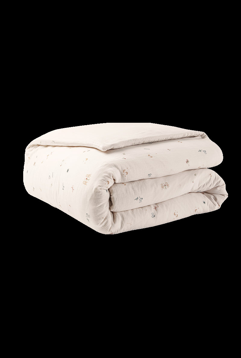 Essix Home Collection Housse De Couette En Gaze De Coton Breakfast In Paris