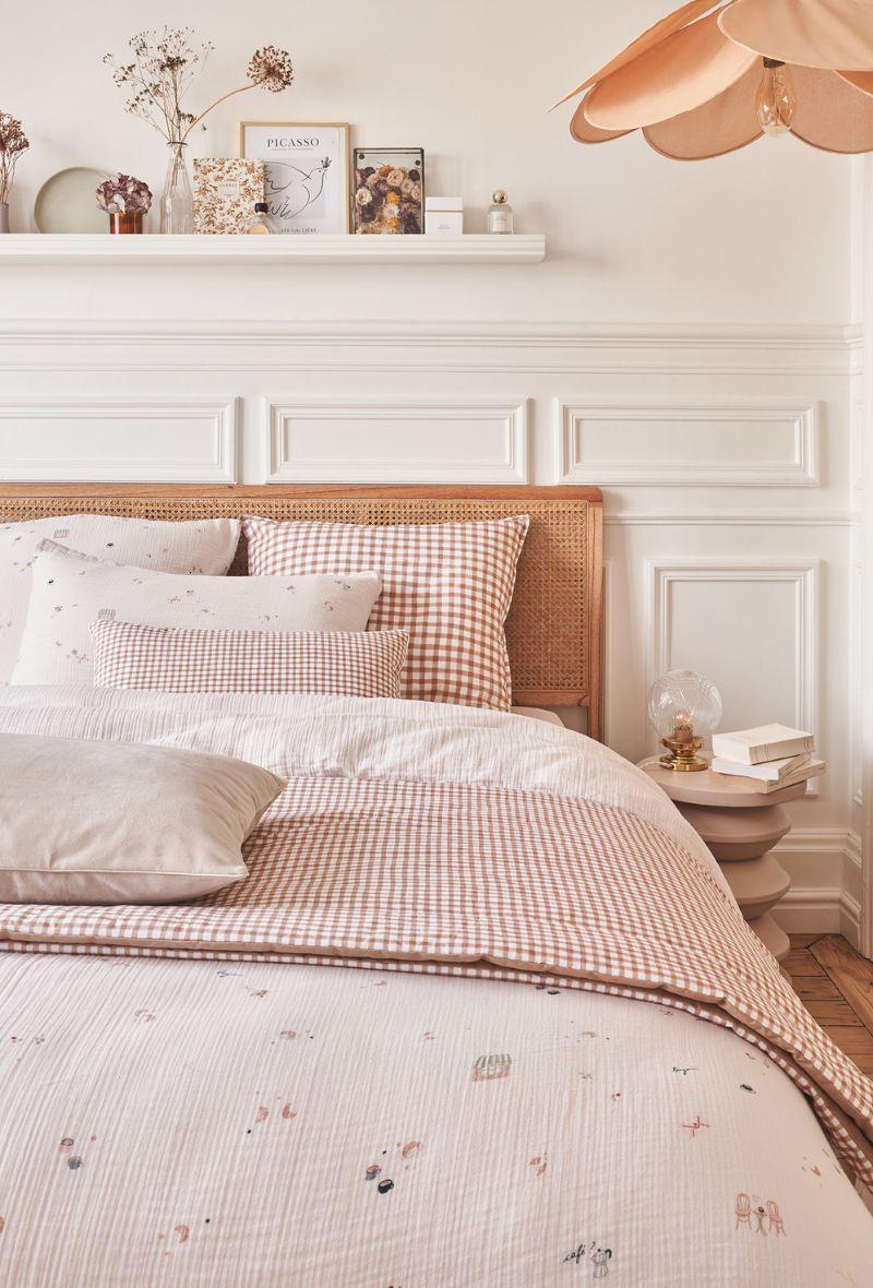 essix home collection Housse de couette en gaze de coton Breakfast in Paris