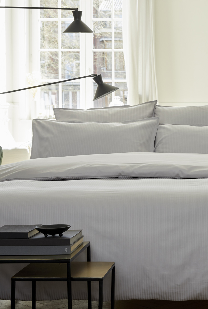 Essix Home Collection Housse De Couette En Jacquard De Satin Grand Hôtel