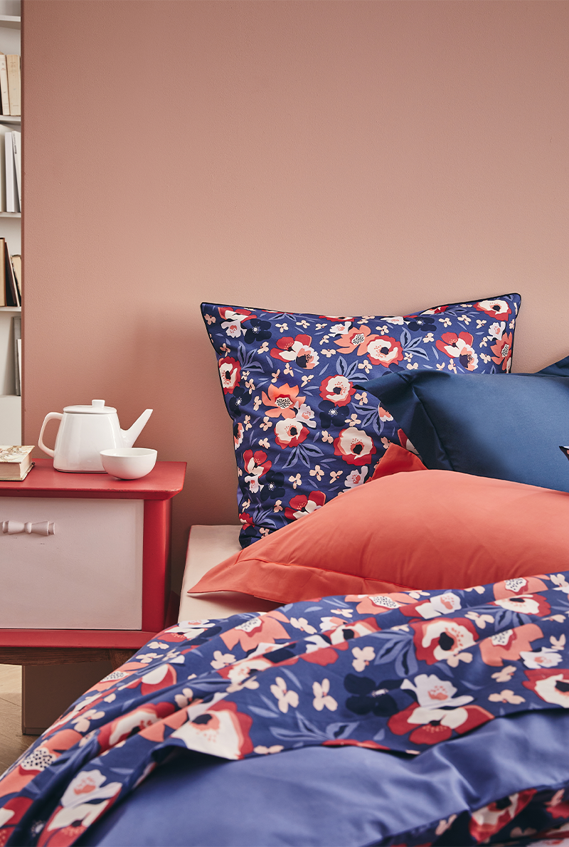 essix home collection Housse de couette en percale de coton Alice