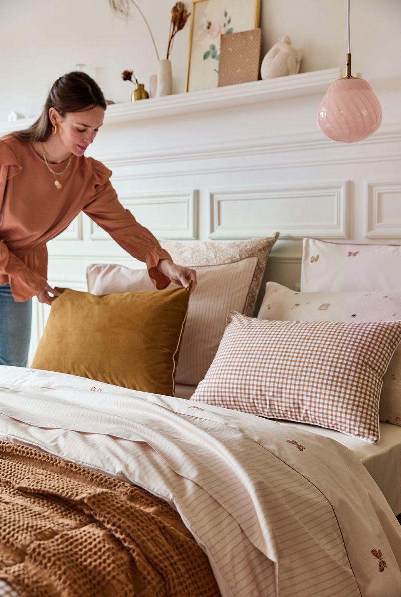 Essix Home Collection Housse De Couette En Percale De Coton Délicatesse