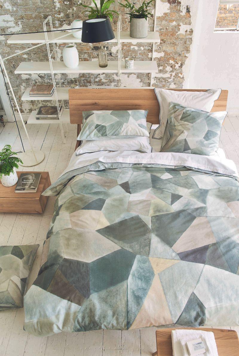 essix home collection Housse de couette en percale de coton Geo Modern