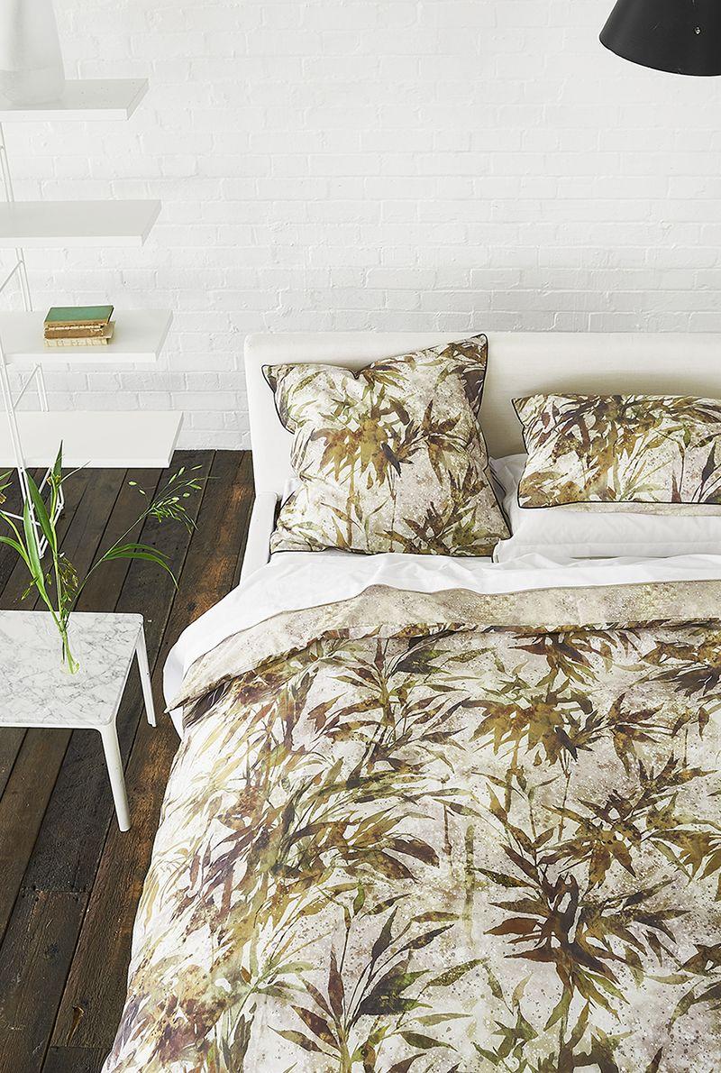 essix home collection Housse de couette en percale de coton Jardin Chinois Hemp