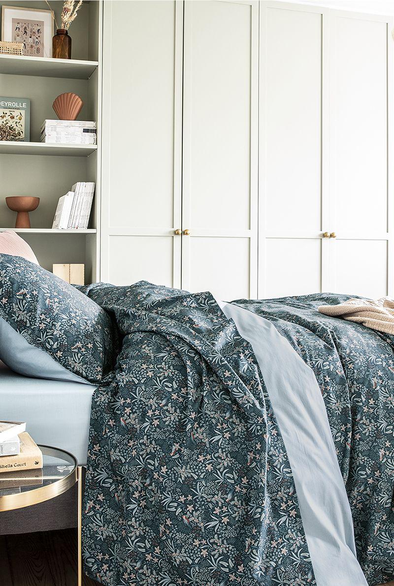 Essix Home Collection Housse De Couette En Percale De Coton Ode Nocturne