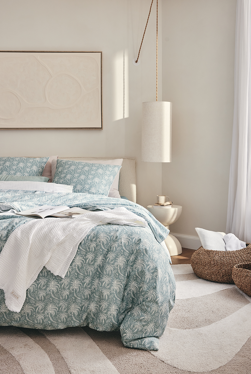 essix home collection Housse de couette en percale de coton Palma