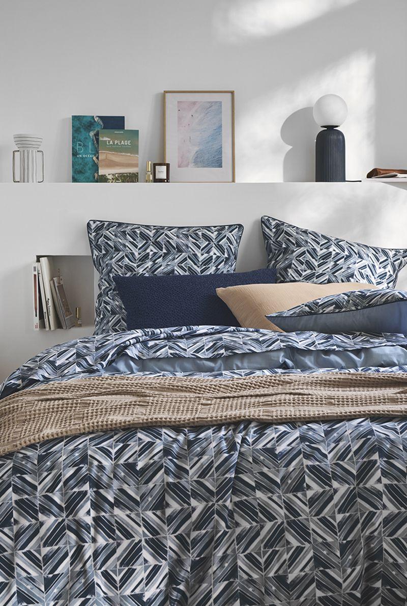 essix home collection Housse de couette en percale de coton Reflets