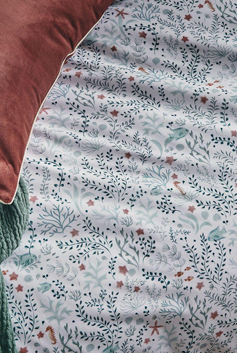 Essix Home Collection Housse De Couette En Percale De Coton Sous L'Ocean