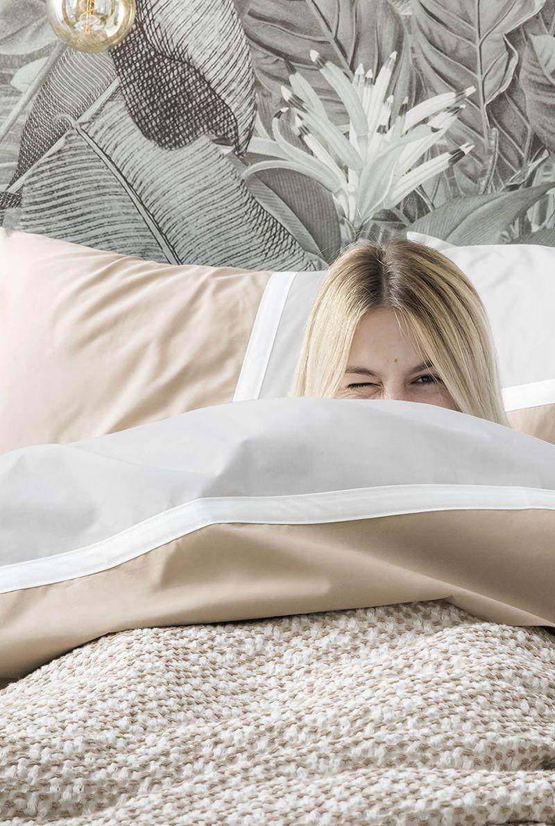 Essix Home Collection Housse De Couette En Percale De Coton Toi Et Moi