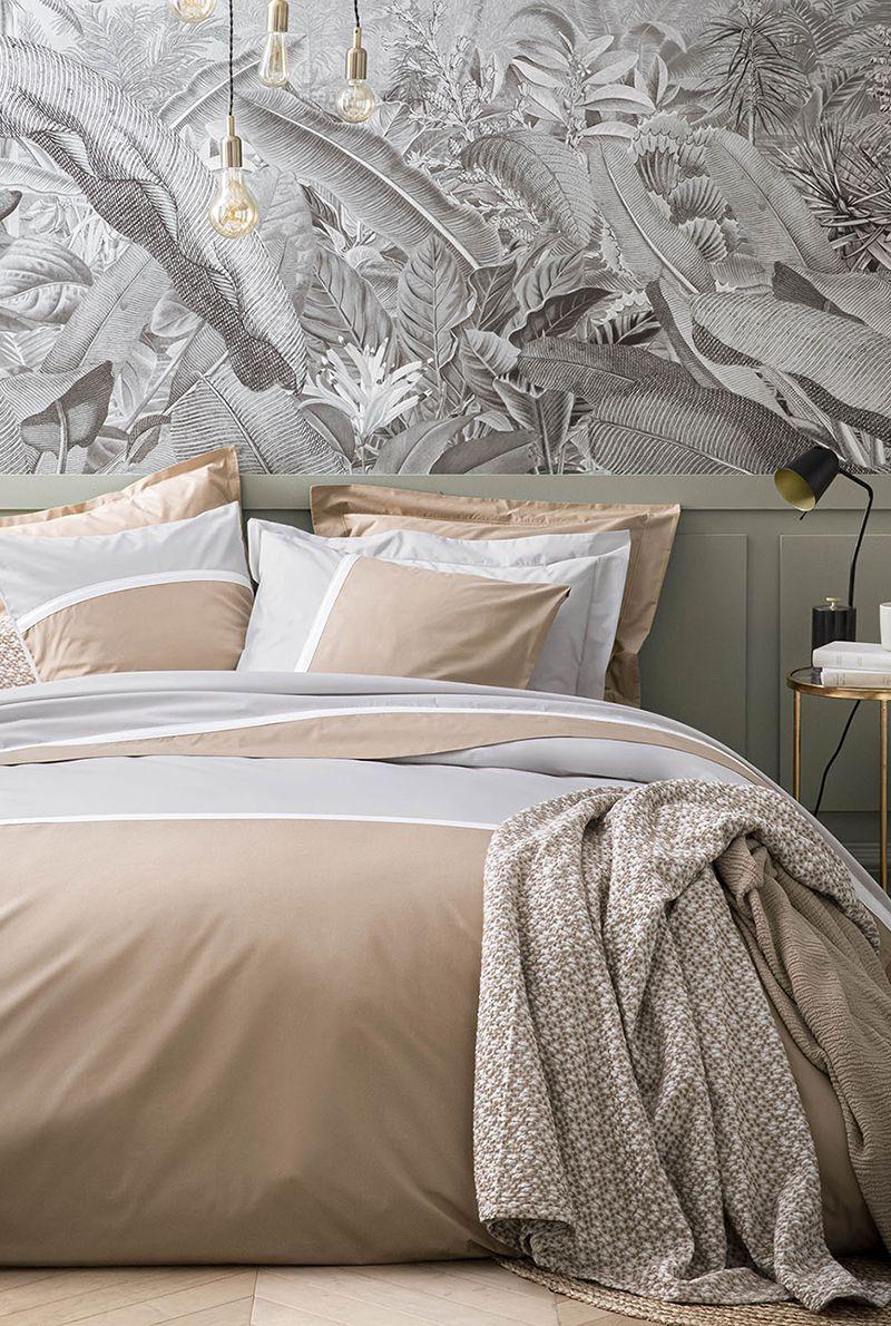essix home collection Housse de couette en percale de coton Toi et Moi