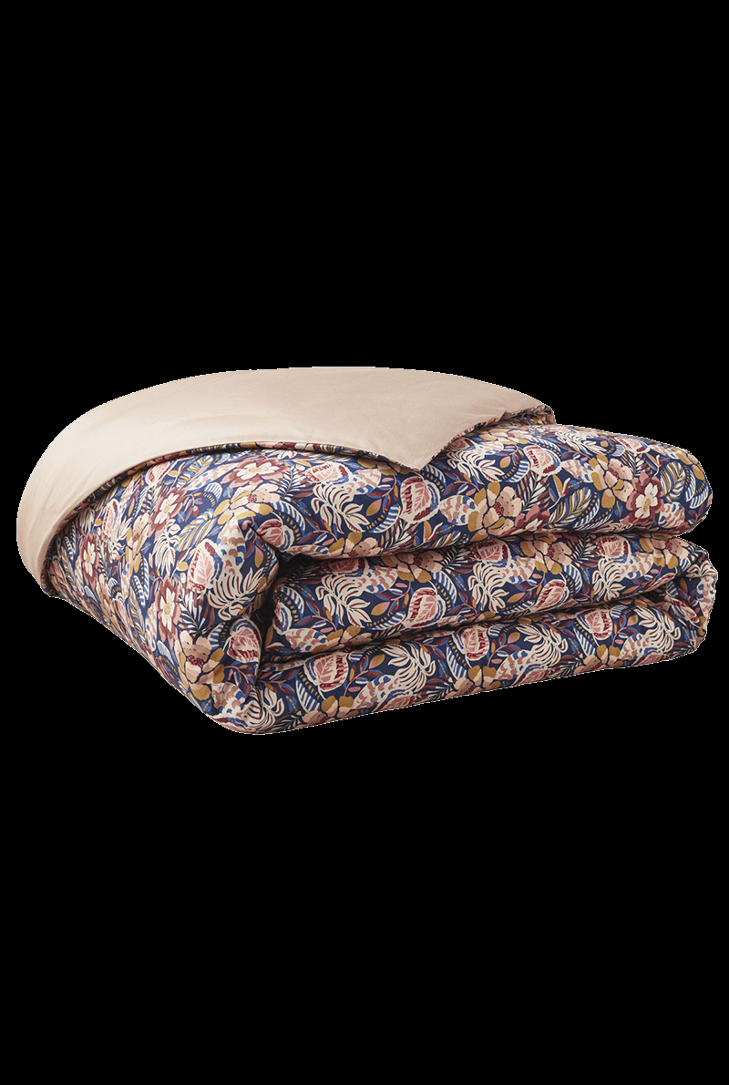 Essix Home Collection Housse De Couette En Satin De Coton Folk Flowers