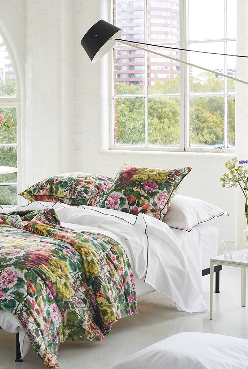 Essix Home Collection Housse De Couette En Satin De Coton Grandiflora