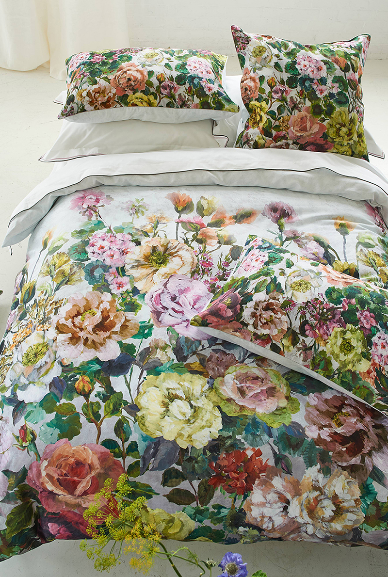 essix home collection Housse de couette en satin de coton Grandiflora